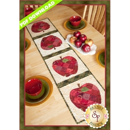 Patchwork Apple Table Runner - PDF DOWNLOAD