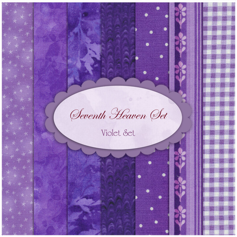 Seventh Heaven 7 FQ Set - Violet from Shabby Fabrics
