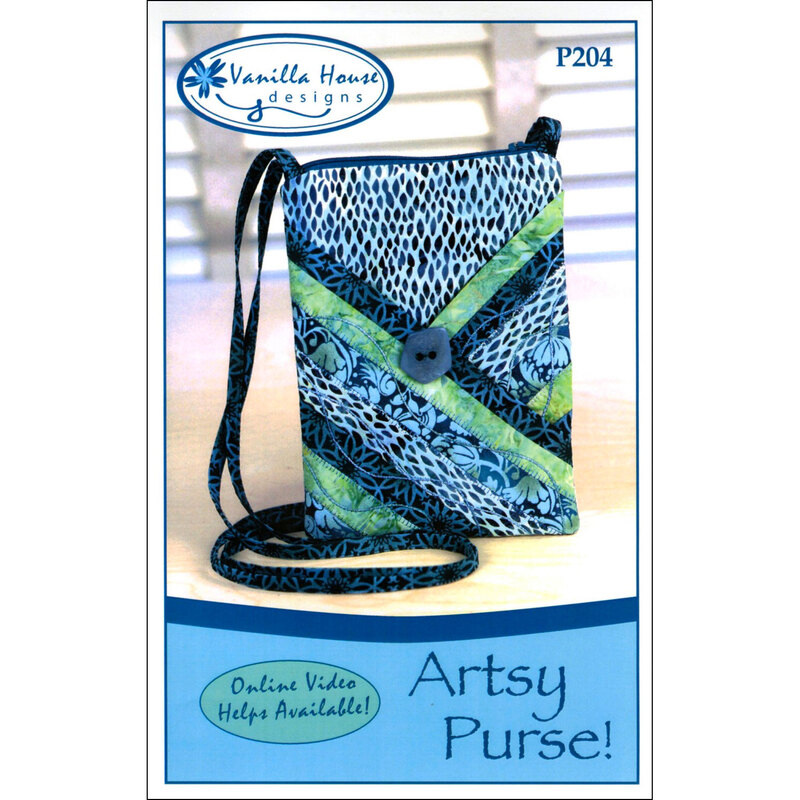The front of the Artsy Purse pattern by Vanilla House