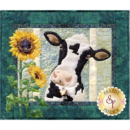 An image of And on That Farm - A Moo Moo There Pattern showing the finished block project.
