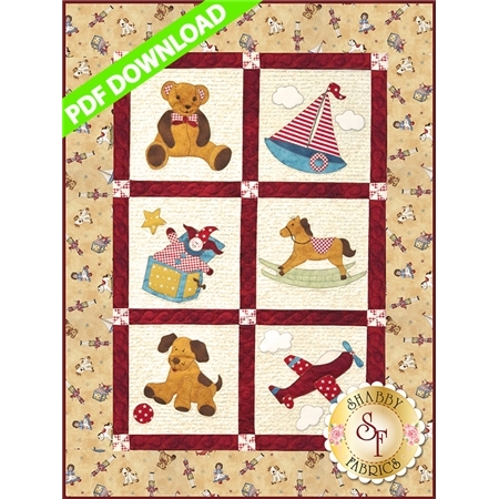 Vintage Toybox Pattern - PDF Download