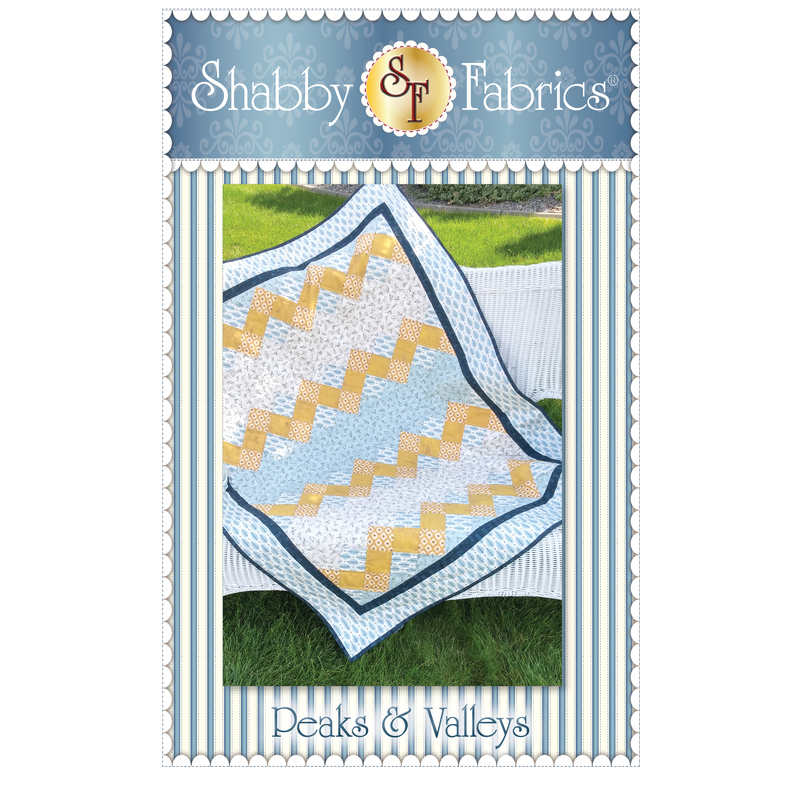 The front of the Peaks & Valleys pattern by Shabby Fabrics