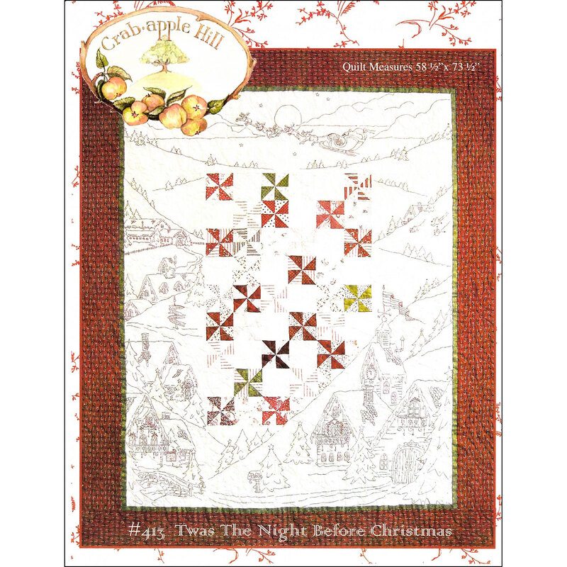 The front of the Twas the Night Before Christmas pattern by Crabapple Hill Studio