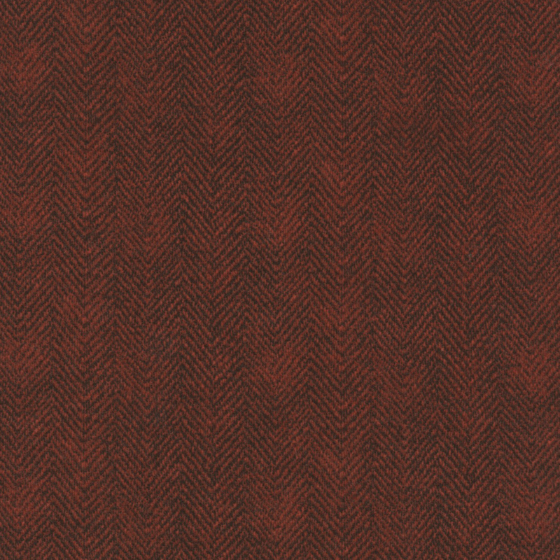 muted red flannel fabric with a subtle herringbone texture