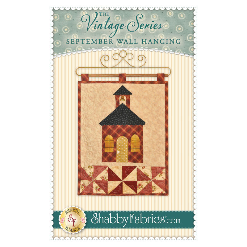 The front of the Vintage Series Wall Hanging - September pattern by Shabby Fabrics