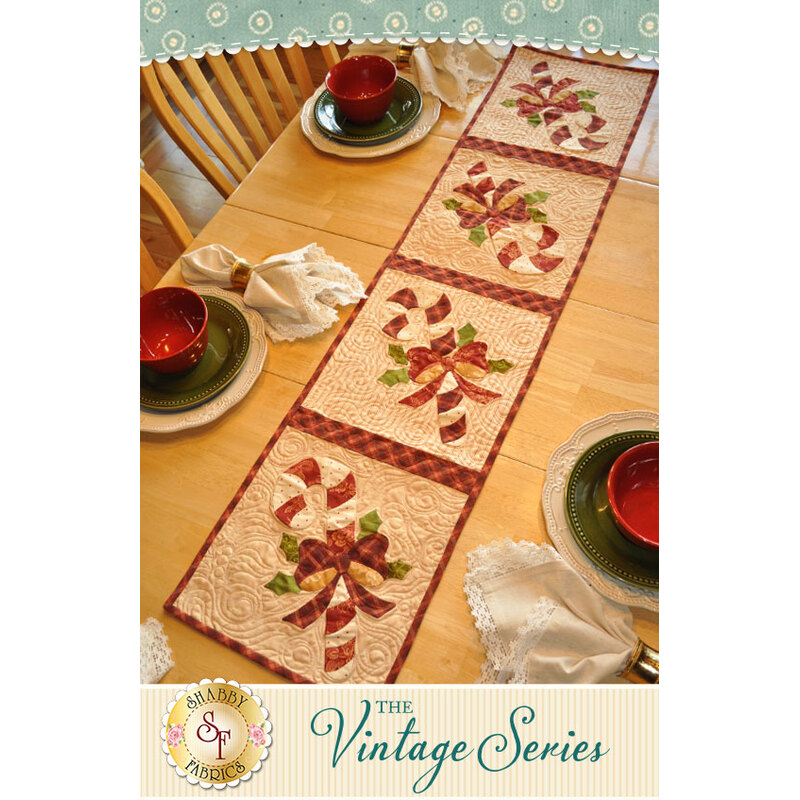 Vintage Series Table Runner - December - Pattern