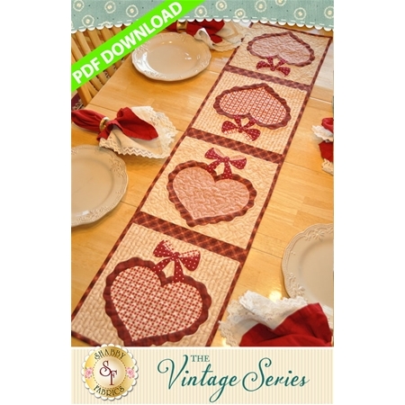 Vintage Series Table Runner - February - PDF Download