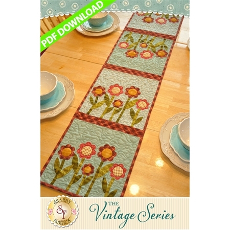 Vintage Series Table Runner - August - PDF Download
