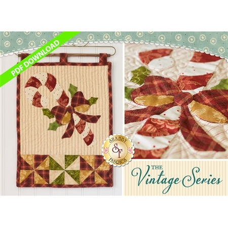 Vintage Series Wall Hanging - December - PDF Download