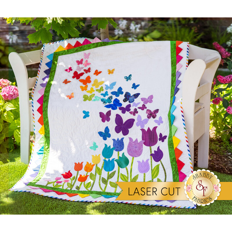 Fluttering Butterfly Spring Applique Embroidery Digital Design
