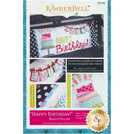 Happy Birthday - Kimberbell Bench Pillow Pattern