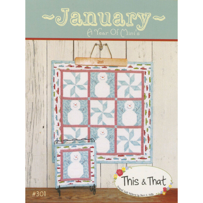 The front of the A Year Of Mini's Pattern - January by This & That