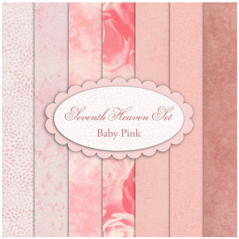 Seventh Heaven 7 FQ Set - Baby Pink from Shabby Fabrics