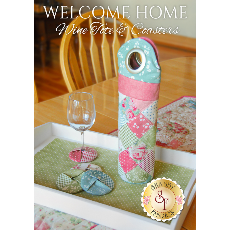 Welcome Home Wine Tote & Coasters Pattern