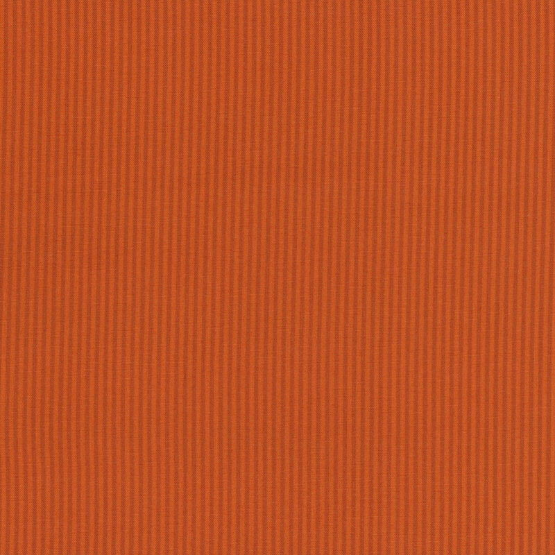 Tonal orange striped fabric