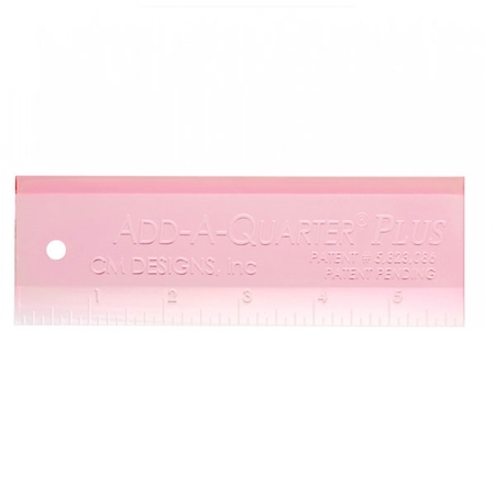 cm Designs Pink Add-A-Quarter Plus Ruler, 6