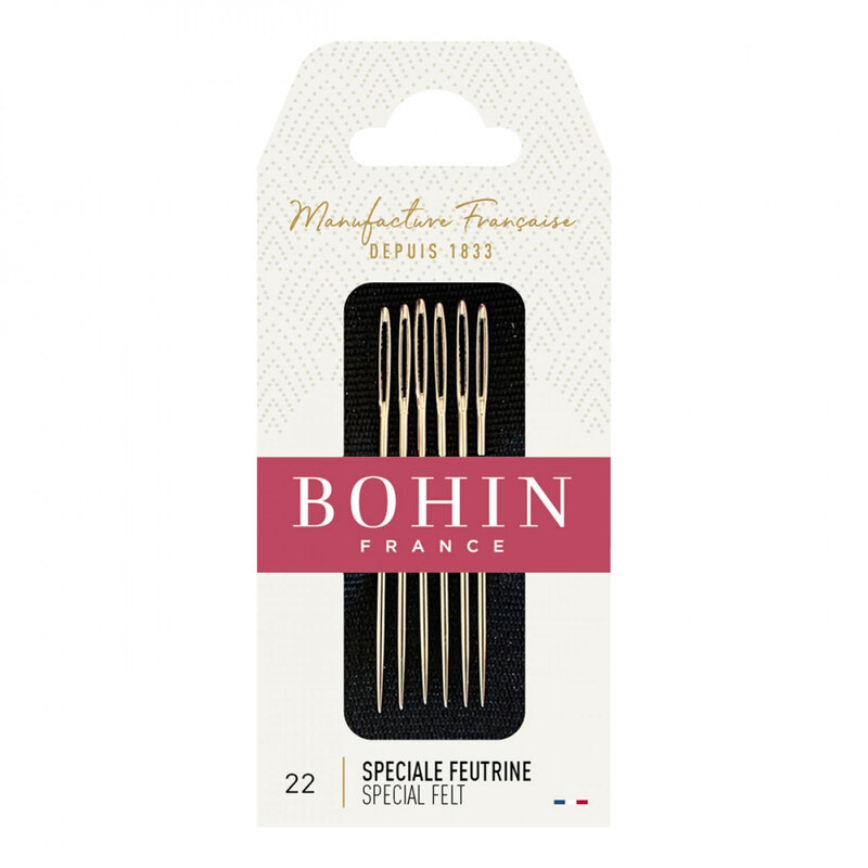 A 6 pack of Bohin Special Felt Needles -  Size 22 6ct