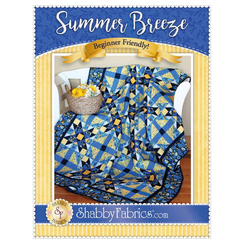 The front of the Summer Breeze Quilt Pattern by Shabby Fabrics