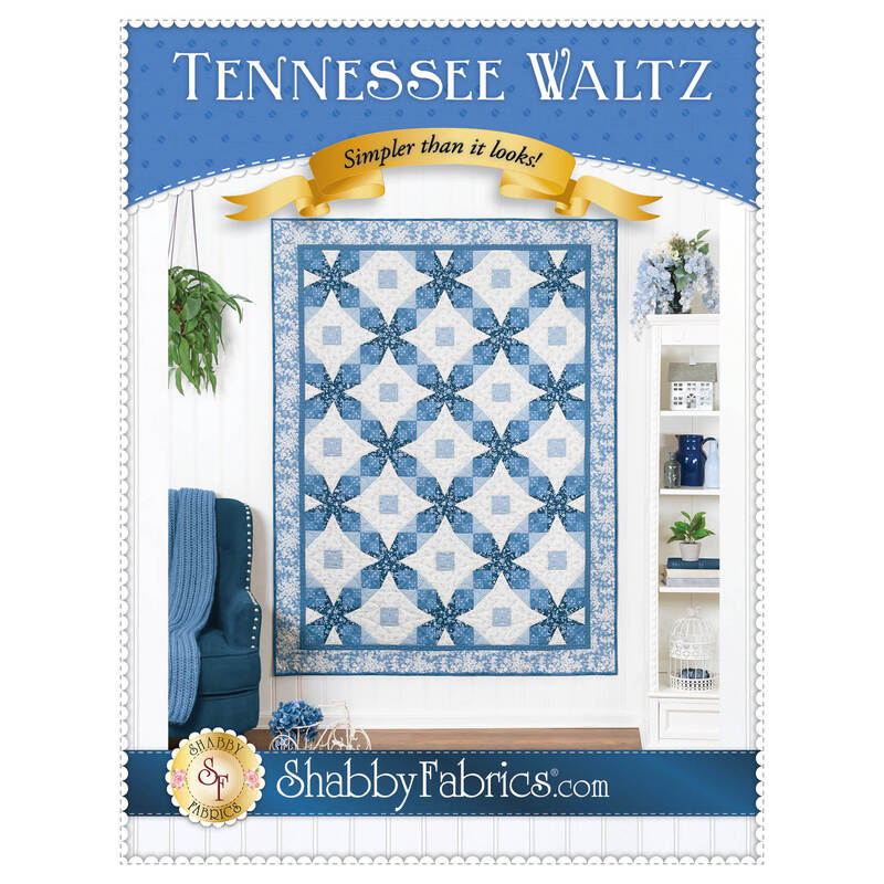 The front of the Tennessee Waltz Quilt Pattern by Shabby Fabrics