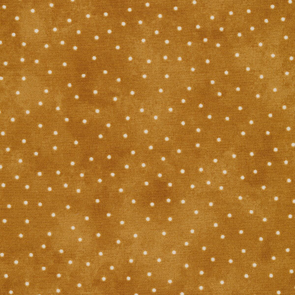 Fabric features cream scattered pin dots on mottled brown | Shabby Fabrics