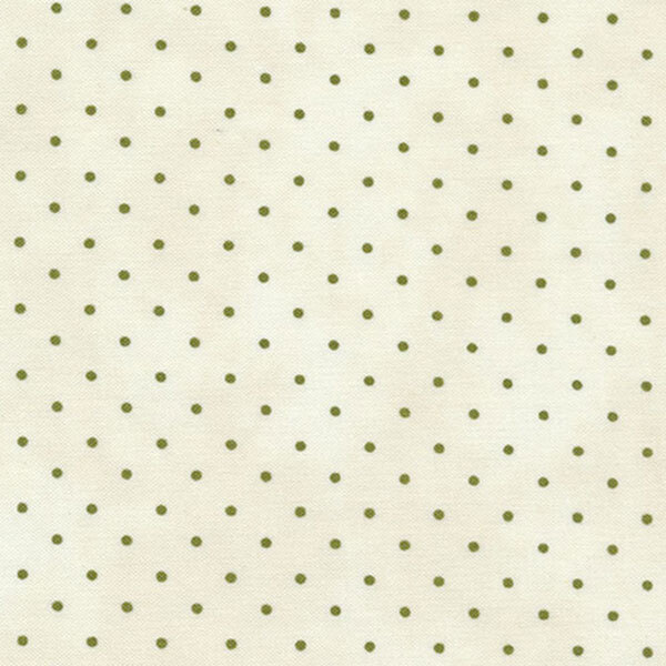 Dark tan polka dots on a cream background