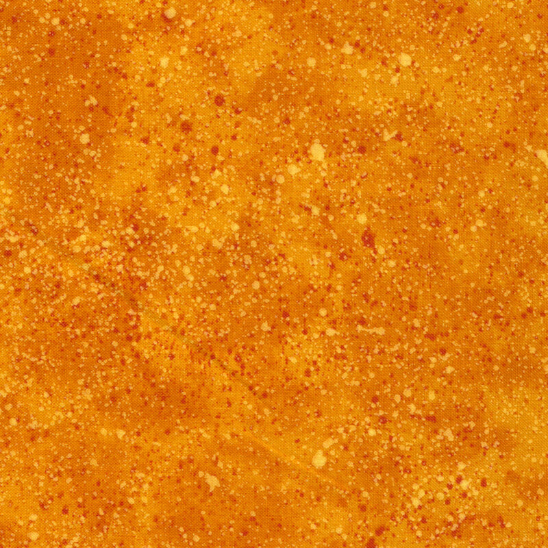 Orange tonal fabric features scattered speckles texture | Shabby Fabrics