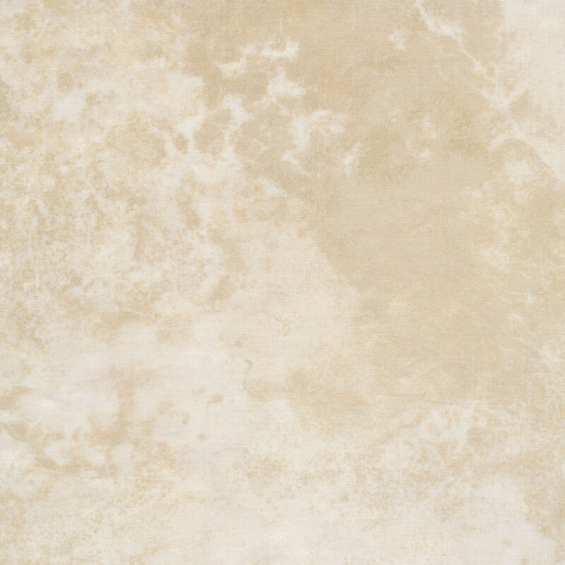A cream and light tan fabric with texturing and marbling