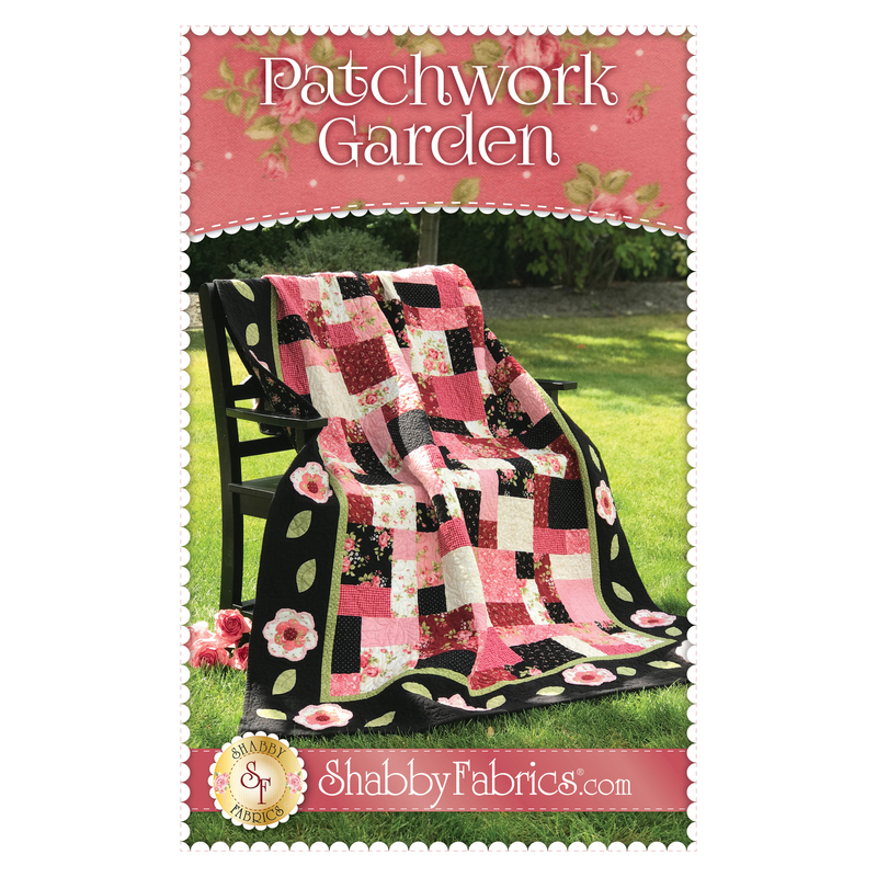 The front of the Patchwork Garden Quilt pattern by Shabby Fabrics