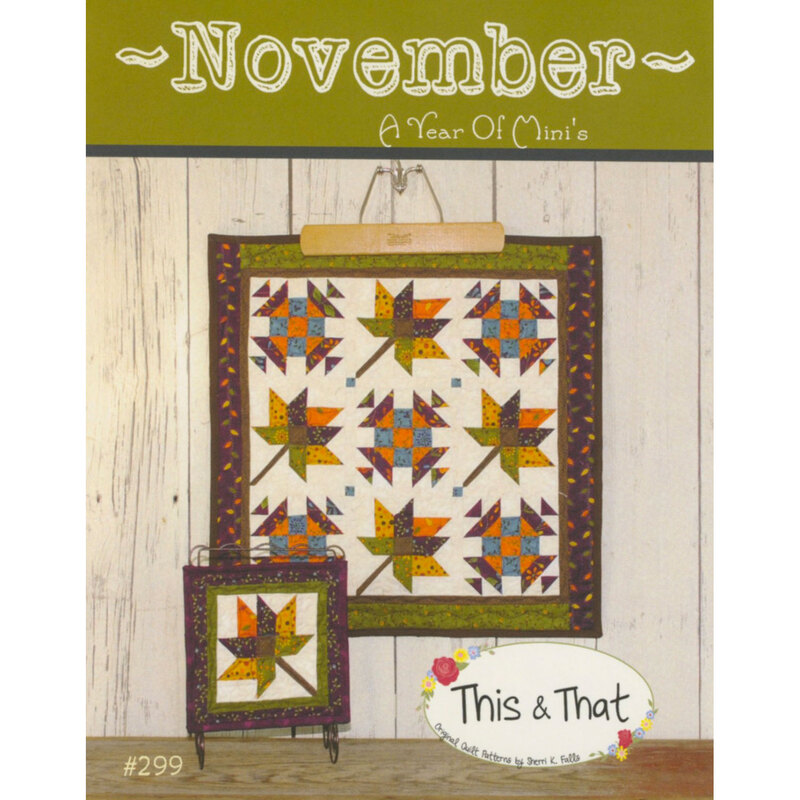 The front of the A Year of Mini's Pattern - November by This & That
