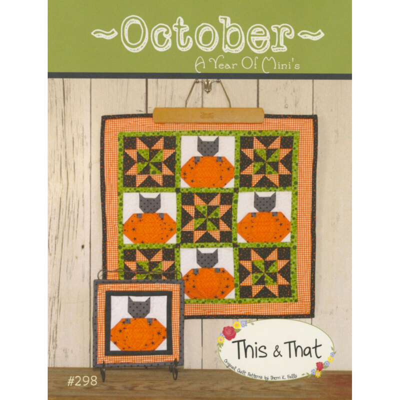 The front of the A Year of Mini's Pattern - October by This & That