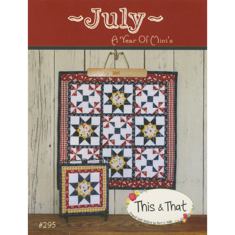 The front of the A Year of Mini's Pattern - July by This & That