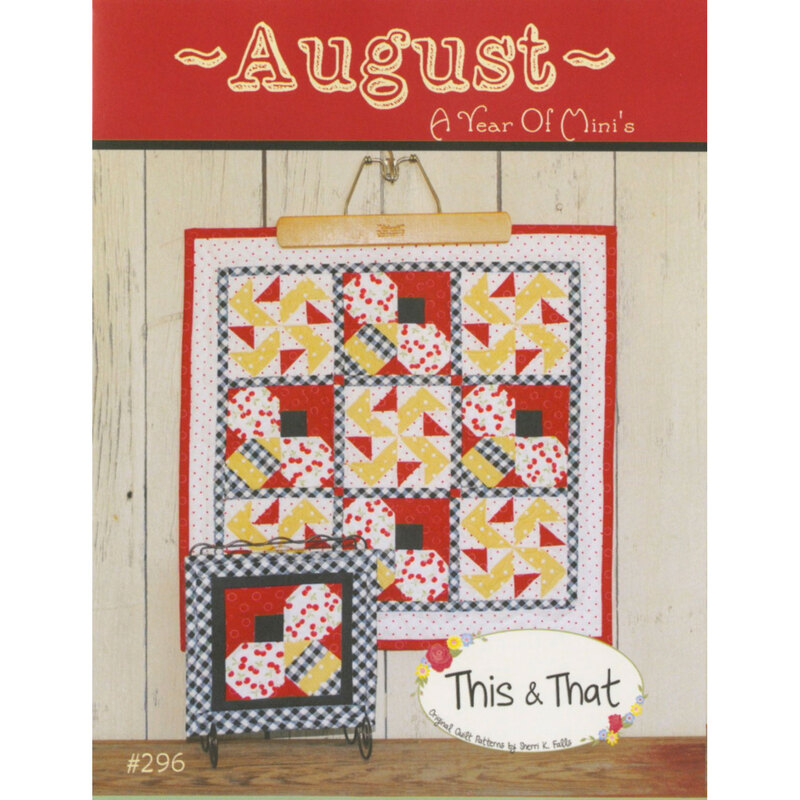 The front of the A Year of Mini's - August pattern by This & That