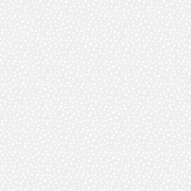 Digital image of white fabric with white scattered dots