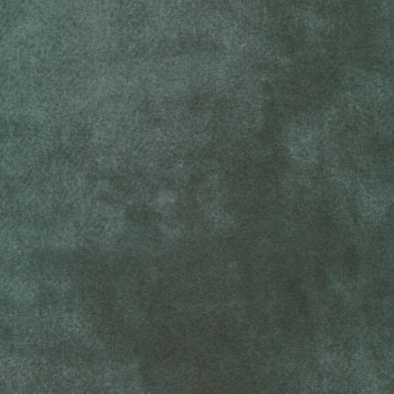 Mottled dark blue teal wool flannel fabric | Shabby Fabrics