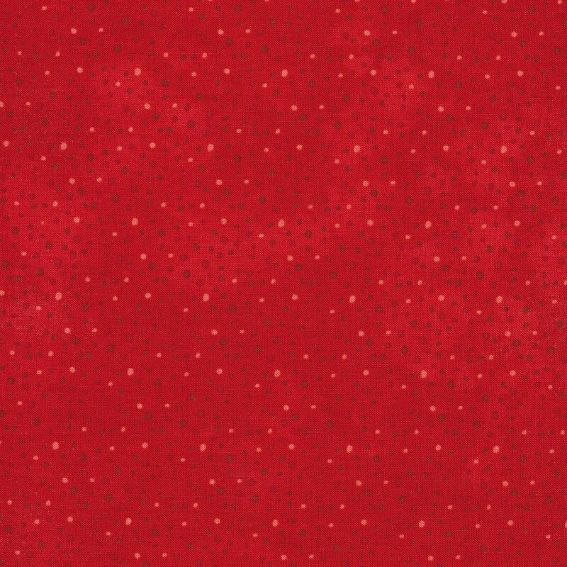 Red Orange tonal fabric features scattered speckles texture