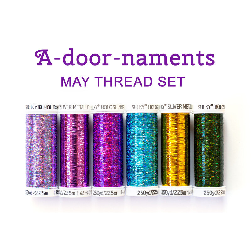 A-door-naments - May - 6pc Thread Set