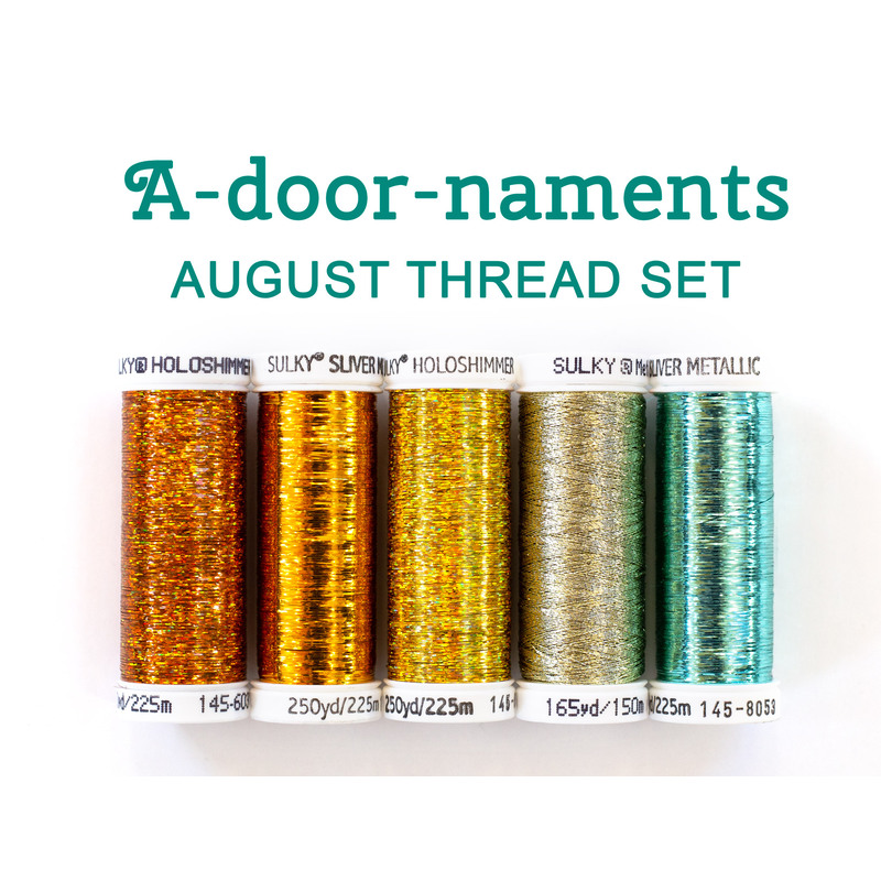 A-door-naments - August - 5pc Thread Set