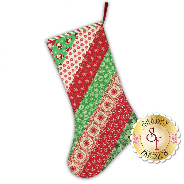 Quilt As You Go Holiday Stocking - Stripes by June Tailor