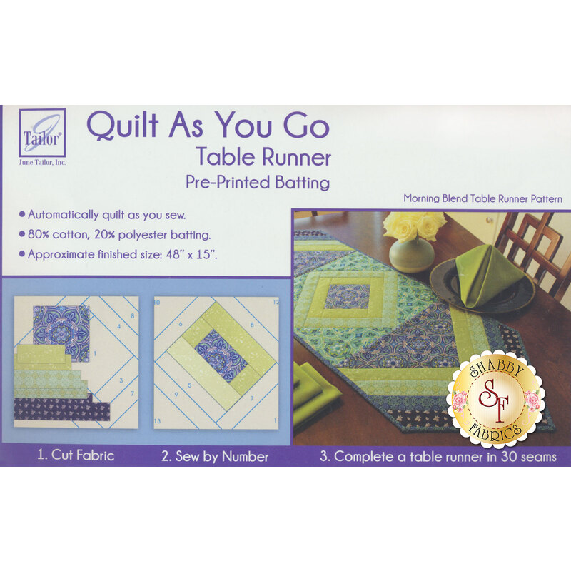 June Tailor Inc - Quilt As You Go - Pre-printed Batting - Pa