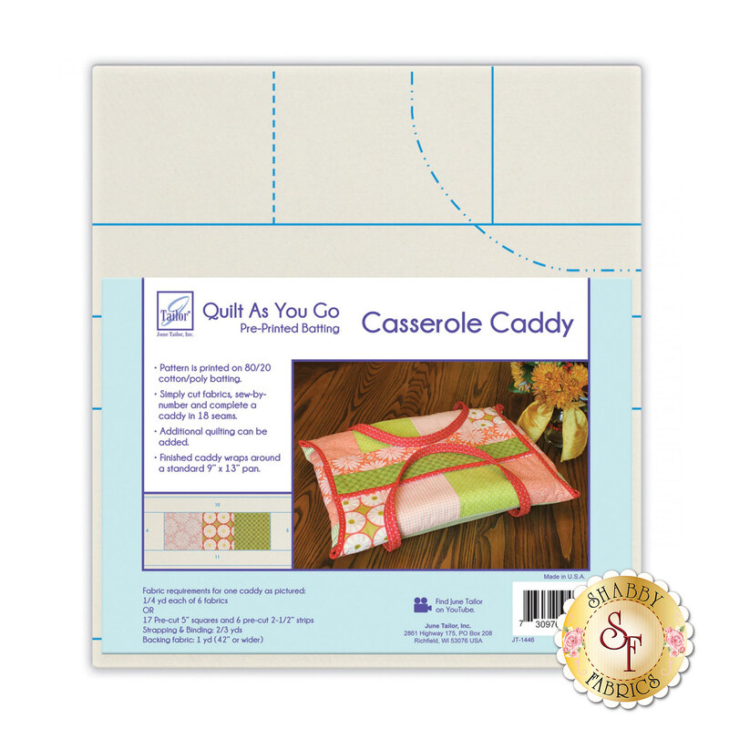 Quilt As You Go Casserole Caddy Pre-Printed Batting from June Tailor