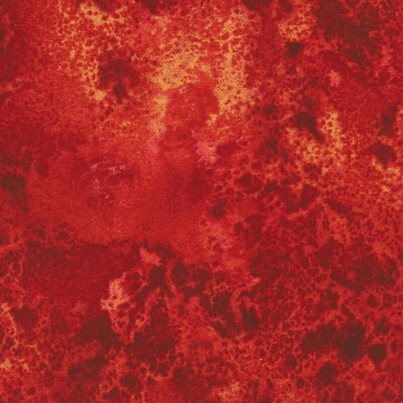 Mottled red orange yellow texture design | Shabby Fabrics
