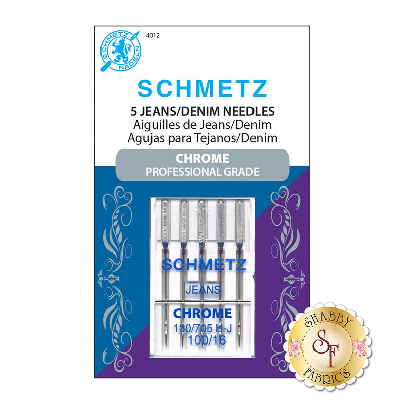 Schmetz Chrome Jeans/Denim Needles - Size 100/16 5ct