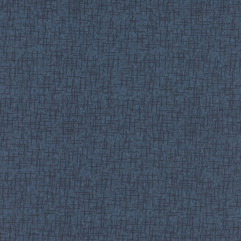 cool navy blue fabric featuring darker navy linen texturing