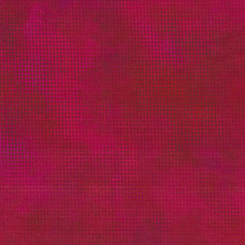 Mottled pink red fabric features small tonal dots pattern | Shabby Fabrics