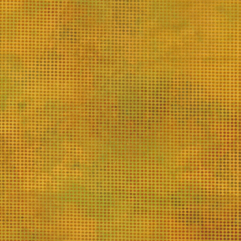Mottled yellow fabric features small tonal dots pattern | Shabby Fabrics