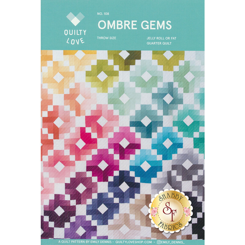 Ombre Gems Pattern from Quilty Love