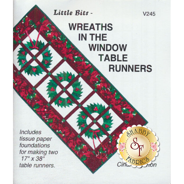 Wreaths In The Window Table Runners Pattern