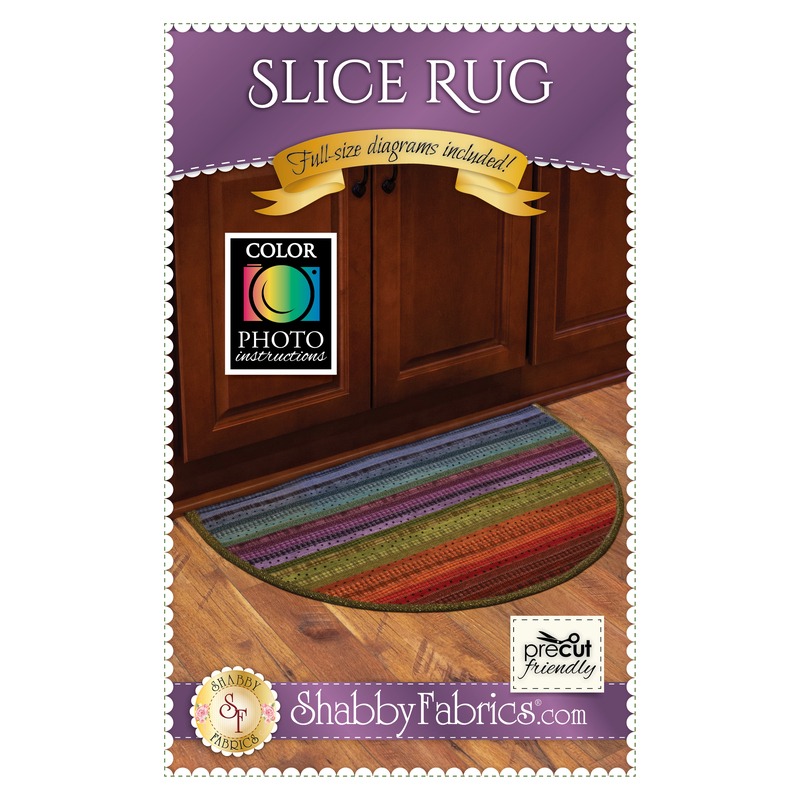 The front of the Slice Rug Pattern by Shabby Fabrics