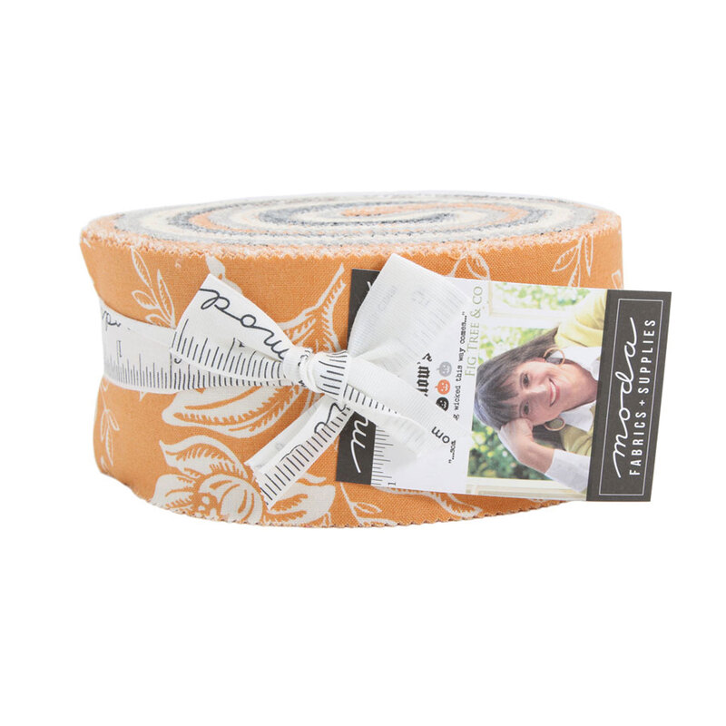 A bundle of fabrics in the All Hallows Eve Jelly Roll - Shabby Fabrics