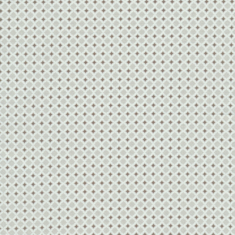 Geometric tonal gray diamond design | Shabby Fabrics